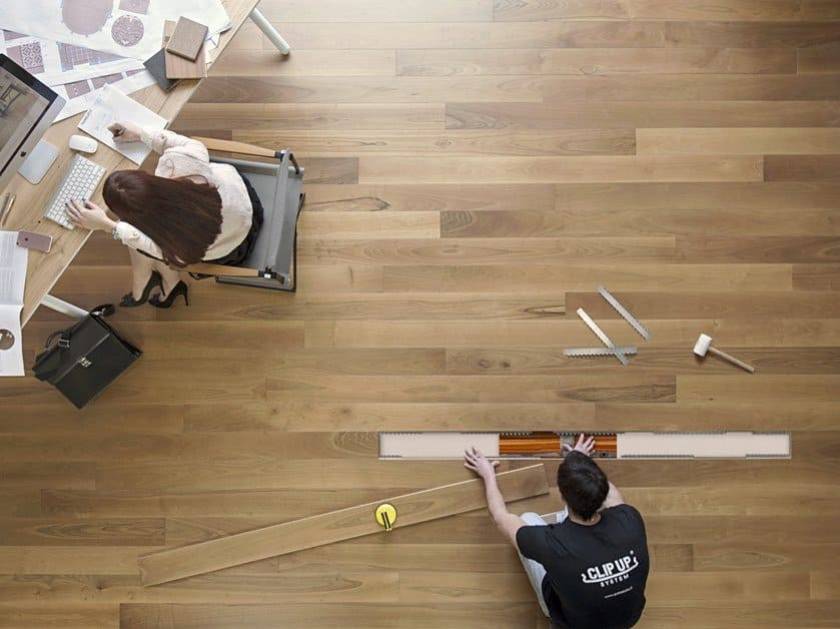 Clip-Up de Garbelotto, une pose rapide pour votre parquet flottant ! 
