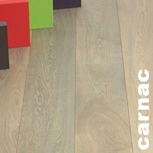Parquet Contrecollé Chene Premier/Rustique - 14 x 189 x 1860 mm - fumé - huilé blanc - LPCC