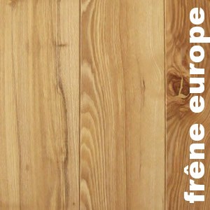 Parquet massif planchette Frene - 10 x 60 brut