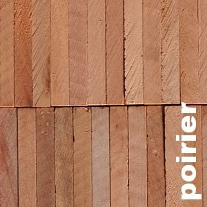 Parquet industriel sur chants en Poirier
