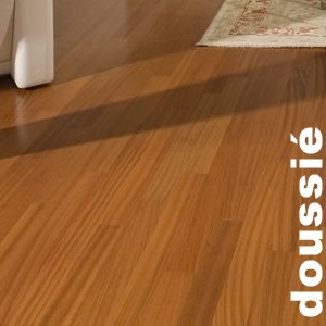 Parquet massif planchette Doussie - 10 x 60 mm - brut