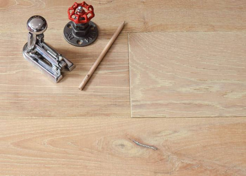 Parquet contrecollé Chêne Cotton - 15 x 190 x 1900 mm - huilé blanc Toundra