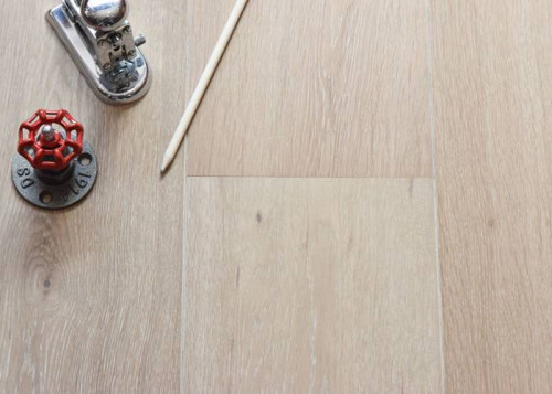 Parquet contrecollé Chêne - 15 x 190 x 1900 mm - fumé - huilé blanc - Toundra