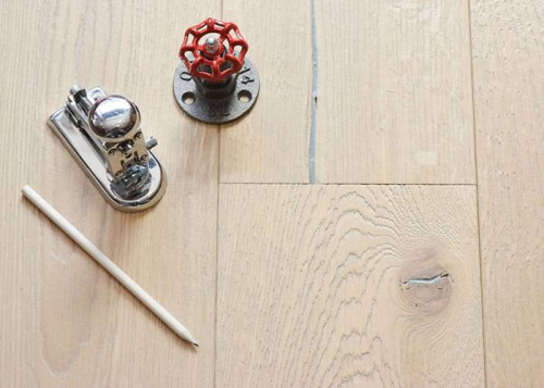 Parquet contrecollé chêne Canyon - 15 x 190 x 1900 mm - huilé gris-blanc