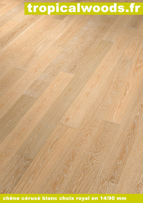 Parquet contrecollé Chêne Premier - 14 x 189 x 1860 mm - verni mat