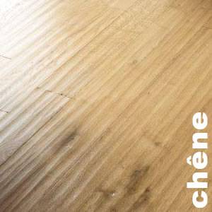 Parquet massif Chêne Cancan - 14 x 90-160 mm - brossé - verni "effet huilé" - à la française