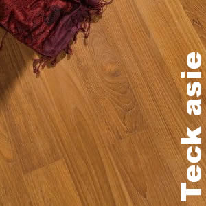 Parquet massif Teck Afrique - 14 x 90 mm - brut