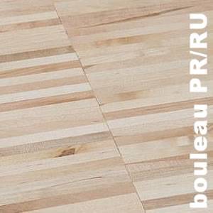 Parquet industriel Bouleau Polaire - 22 x 22 x 160 mm - motif sur chants
