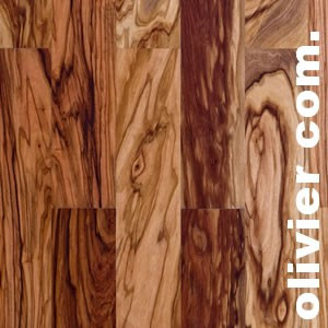 Parquet massif brut en Olivier commercial