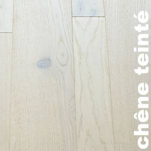 Parquet contrecollé Chêne Rustique - 10 x 90 - 160 mm - brossé - verni sable