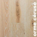 Parquet contrecollé Orme - 14 x 90 - 230 mm - verni - brossé cérusé