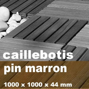 Caillebotis résineux + feuillus en Pin Maritime