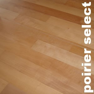 Parquet massif brut en Poirier