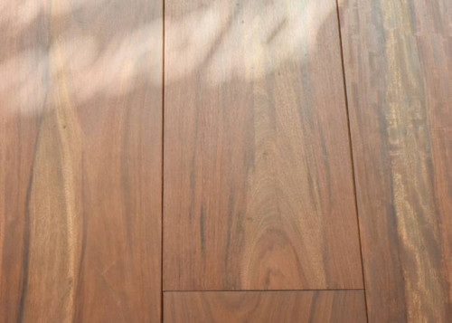 Parquet contrecollé Tajibo Rustique - 16 x 180 mm - huilé - teinté - Montmartre