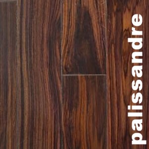 Parquet contrecollé Palissandre - 15 x 150 mm - verni