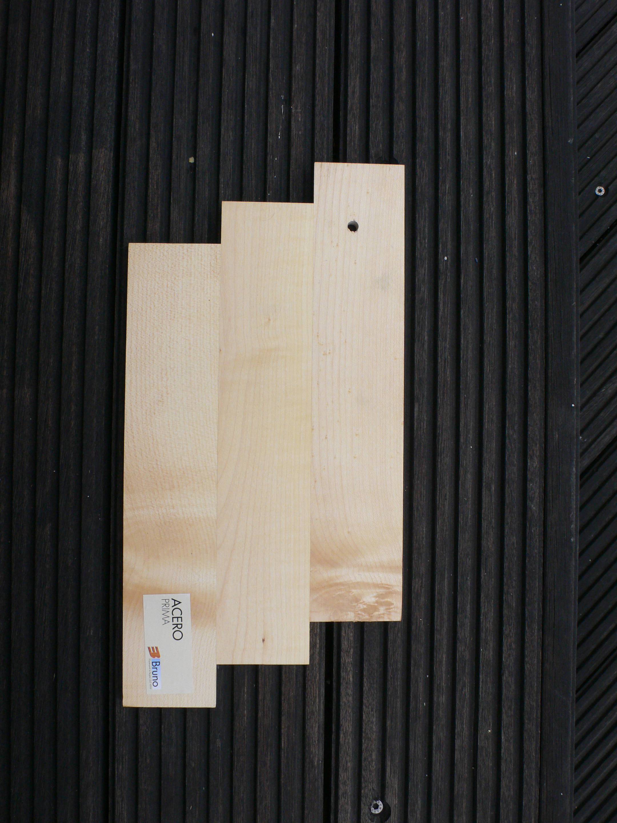 Parquet massif Planchette Erable USA - 10 x 50 x 250 mm - brut - MOINS CHER