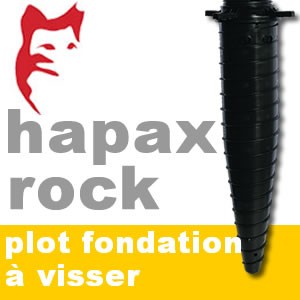 Plots de fondations à visser - Hapax