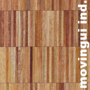 Parquet industriel Movingui - 14 x 17 x 210 mm - motif sur chants