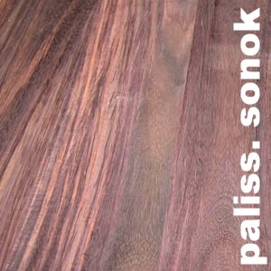 Parquet massif Palissandre Sonokeling - 14 x 90 mm - brut - Monaco - PROMO