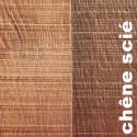 Parquet contrecollé Chêne Rustique scié léger fumé anthracite - 14 x 190 mm - scié - fumé - huilé