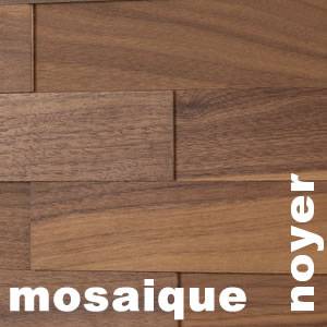 Panneau mural 3D - Noyer massif huilé - Diy Vrac