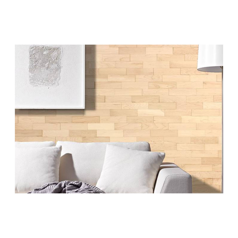 Panneau mural 3D - Erable massif - Diy Vrac