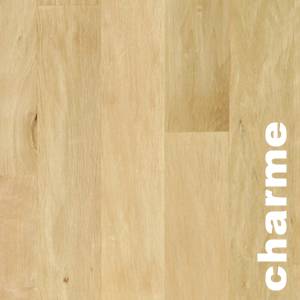 Parquet massif planchette Charme Premier - 10 x 50 x 250 mm - brut
