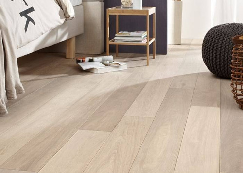 Parquet contrecollé Chêne Premier - 10 x 148 x 1860 mm - huilé blanc - Antibes