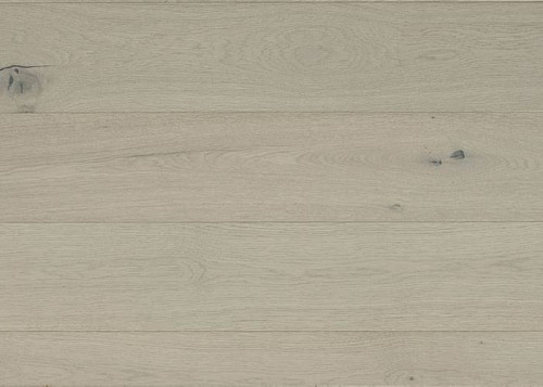Parquet contrecollé Chêne rustique - 10 x 148 x 1860 mm - brossé - verni blanchi - Nancy