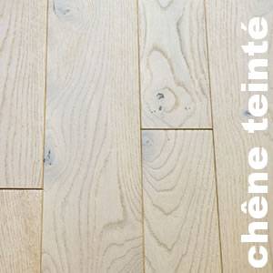 Parquet massif Chene Lido - 14 x 90 - 160 mm - raboté - brossé - verni "effet huilé"