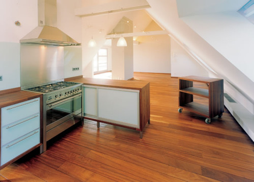 Parquet massif Iroko - 14 x 90 mm - huilé