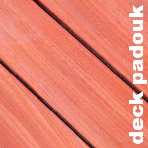 Lames de terrasse Padouk - 21 x 170 mm - Bordeaux