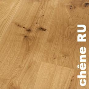 Parquet massif Chêne Campagne - 12 x 90 mm - brossé - verni mat - PROMO