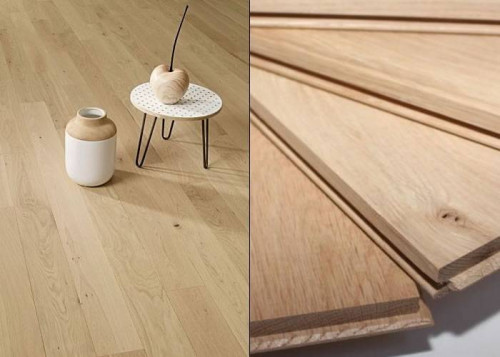 Parquet massif Chêne Rustique - 14 x 150 mm - brut - PROMO