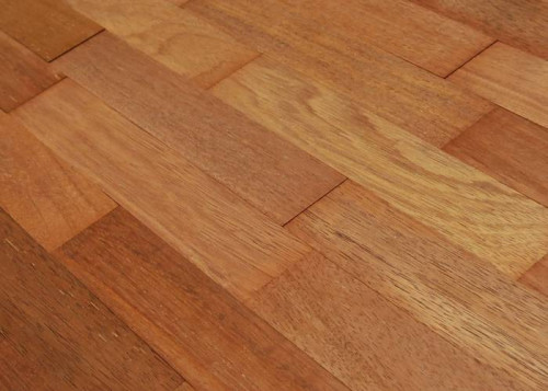 Parquet massif planchette Merbau - 10 x 60 x 300 mm - brut