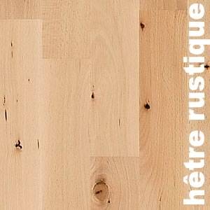 Parquet massif Hêtre Etuvé Rustique - 14 x 70 mm - brut - Brest