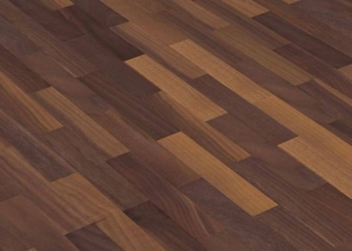 Parquet industriel Noyer US - 8 x 23 x 160 mm - motif coupe de pierre