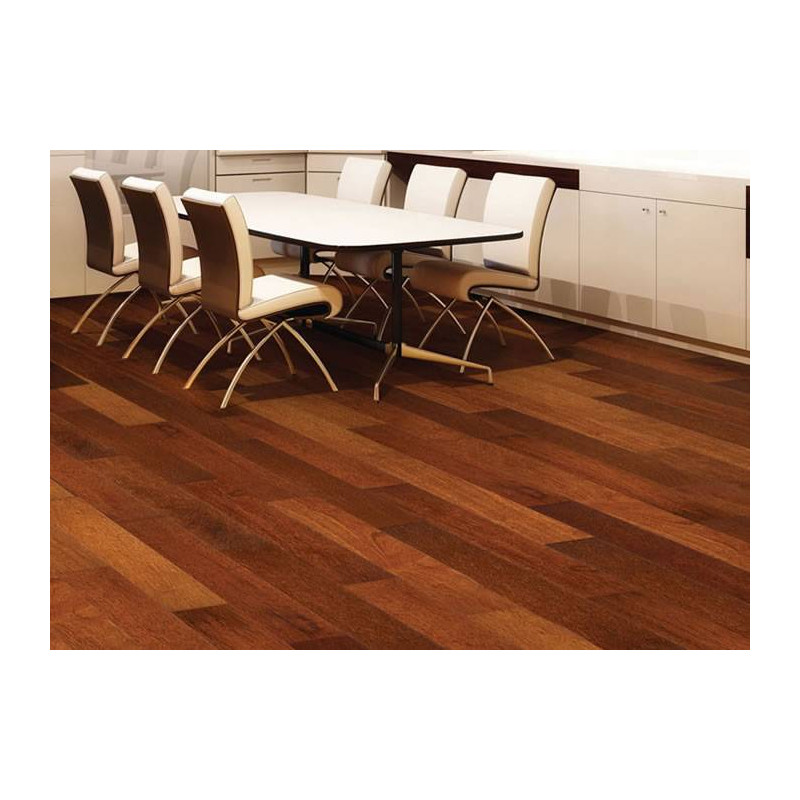 Parquet Parquet contrecollé Merbau - 15 x 189 x 1860 mm - verni - PROMO