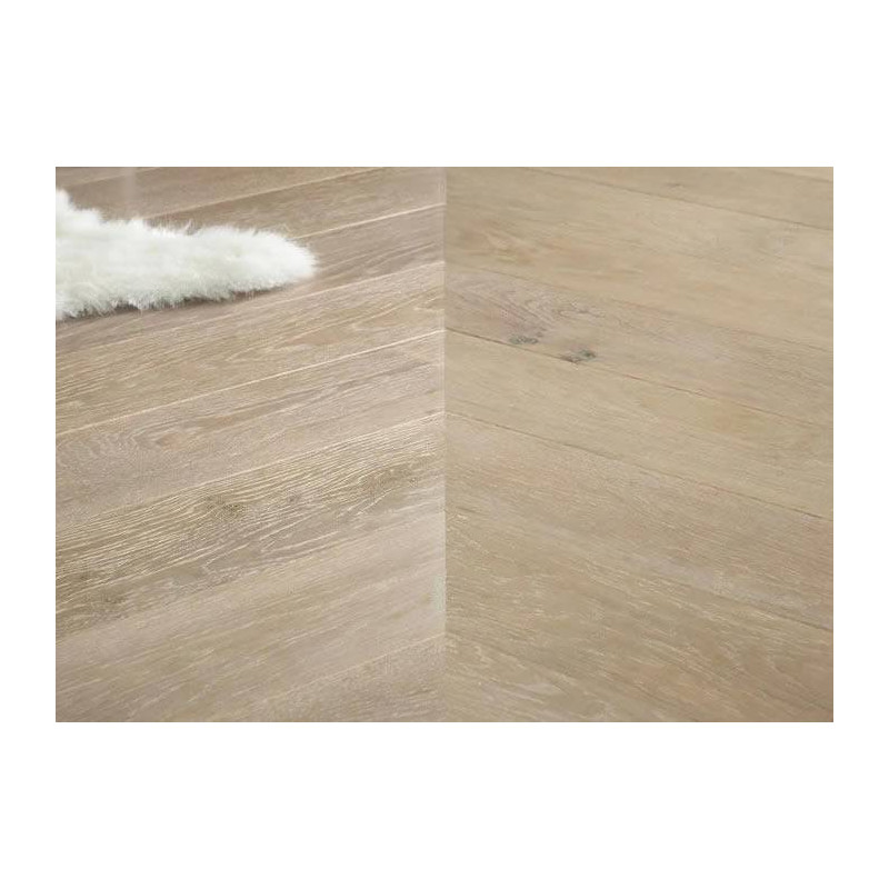 Parquet Parquet contrecollé Chene Rustique Point Hongrie - 12 x 90 x 500 mm - verni mat