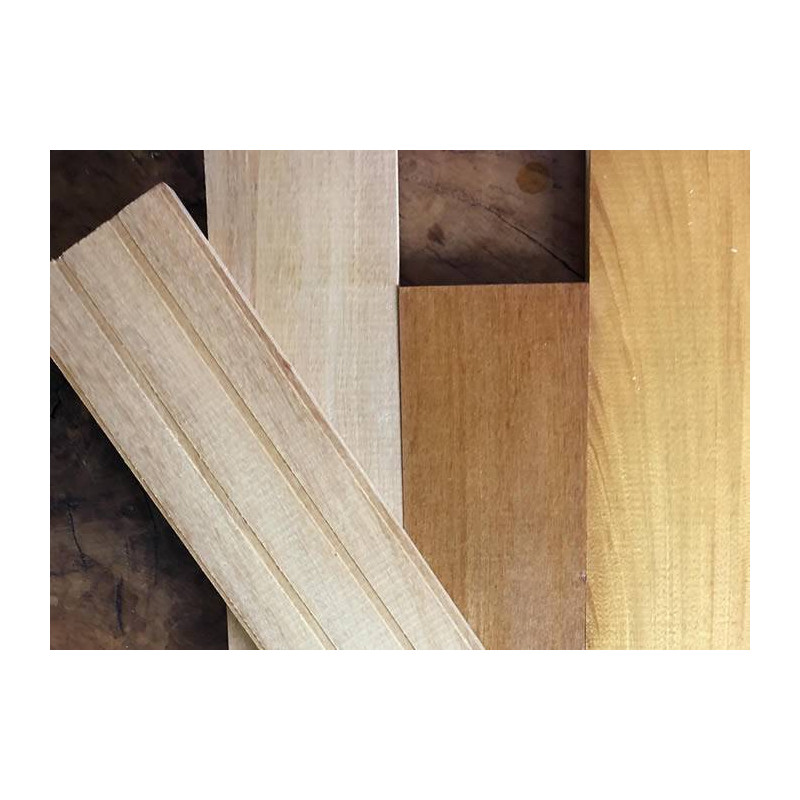 Parquet Parquet massif planchette Garapa - 14 x 60 x 450 mm - brut