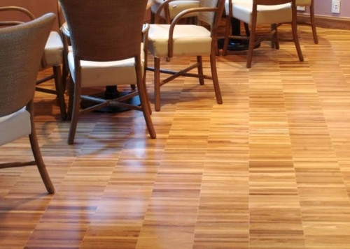 Parquet industriel Cumaru - 20 x 10 x 300 mm - motif sur chants