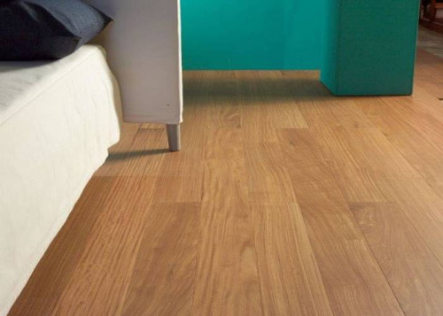 Parquet massif Afrormosia - 14 x 90 mm - brut