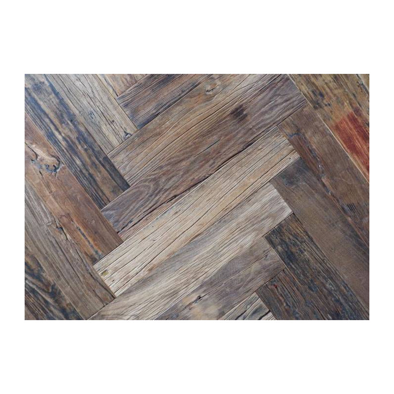 Parquet Parquet contrecollé Orme Bâton Rompu - 16 x 90 x 530 mm - brut