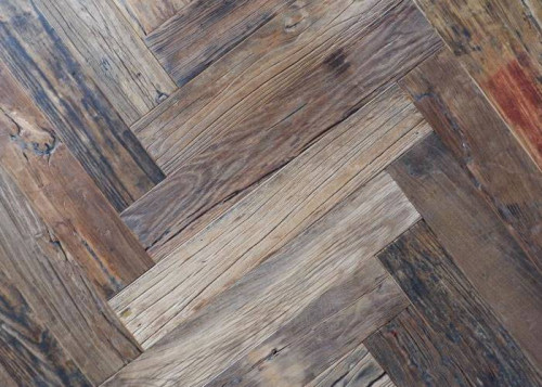 Parquet contrecollé Orme Bâton Rompu - 16 x 90 x 530 mm - brut