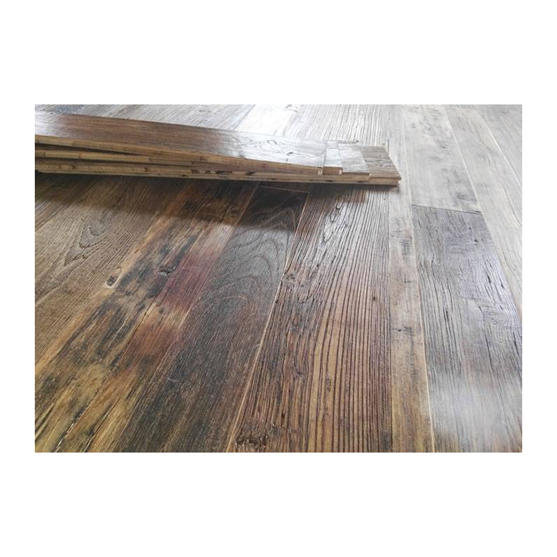 Parquet Parquet contrecollé Orme Bâton Rompu - 16 x 90 x 530 mm - brut