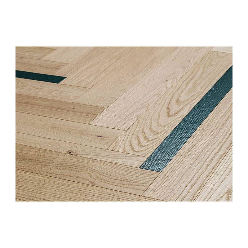 Parquet Parquet contrecollé Bâton Rompu Chêne - 11 x 50-100 x 700 mm - pré-fini - prestige