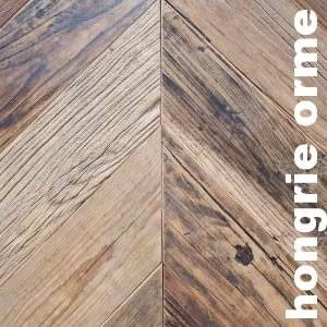 Parquet contrecollé point de Hongrie en Orme
