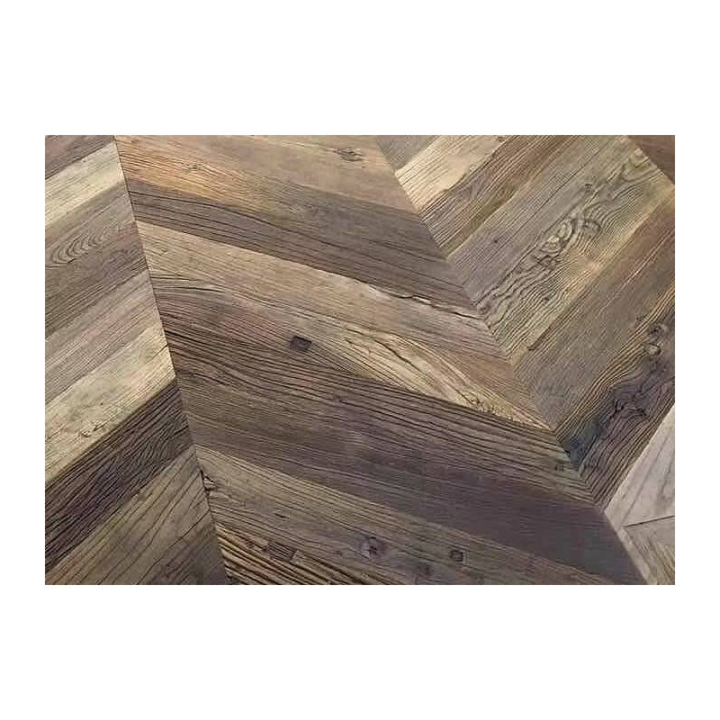Parquet Parquet contrecollé Orme recyclé Point Hongrie - 16 x 100 x 690 mm