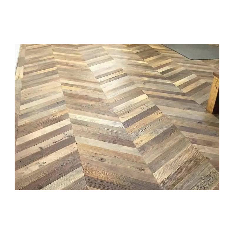 Parquet Parquet contrecollé Orme recyclé Point Hongrie - 16 x 100 x 690 mm