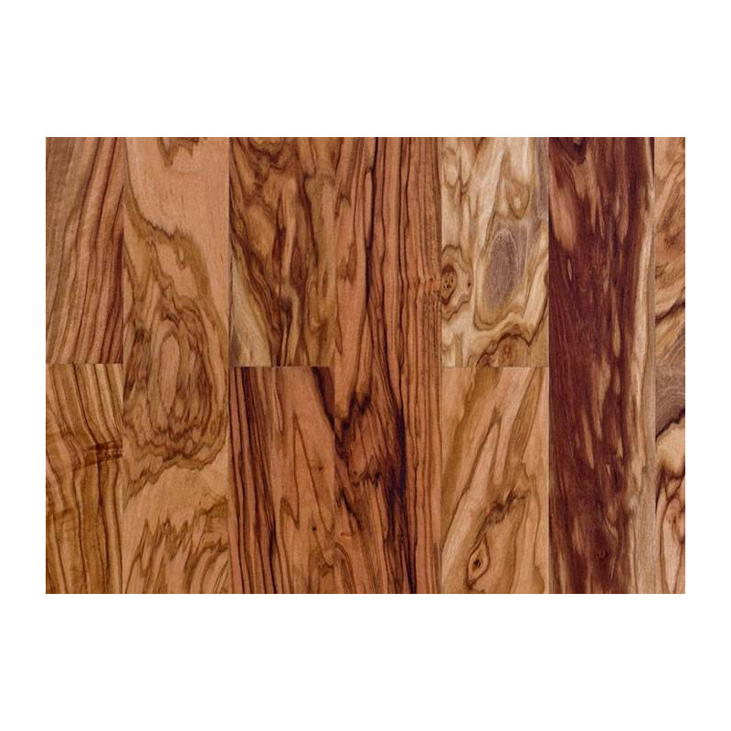 Parquet Parquet  massif planchette Olivier Com - 10 x 50 x 250 mm - brut
